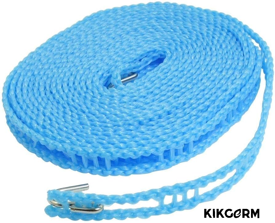 5 Meters Windproof Anti Slip Clothes Washing Line Drying Nylon Rope wi Kikgerm