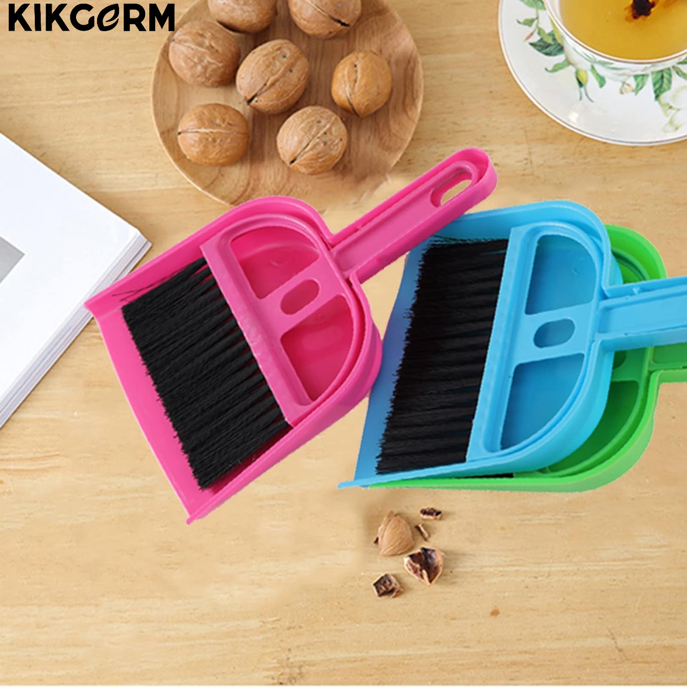 Mini Cleaning Brush and Dustpan Set | Dish, Kitchen, Desktop Cleaning Tools | 1 Pcs | Color May Vary