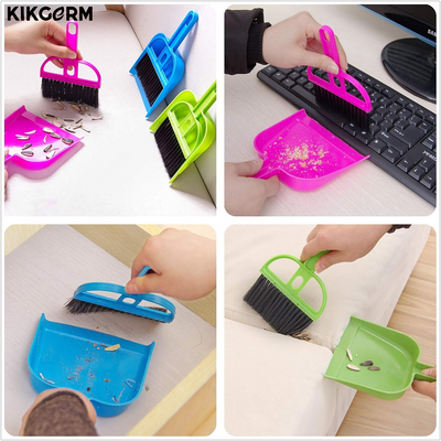 Mini Cleaning Brush and Dustpan Set | Dish, Kitchen, Desktop Cleaning Tools | 1 Pcs | Color May Vary