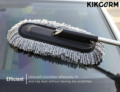 Microfiber Car Duster Exterior with Extendable Handle