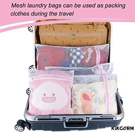 Premium Mesh Laundry Clothes Washing Bag (Set of 3) for Washing Machine Delicates | Large, Medium, Small