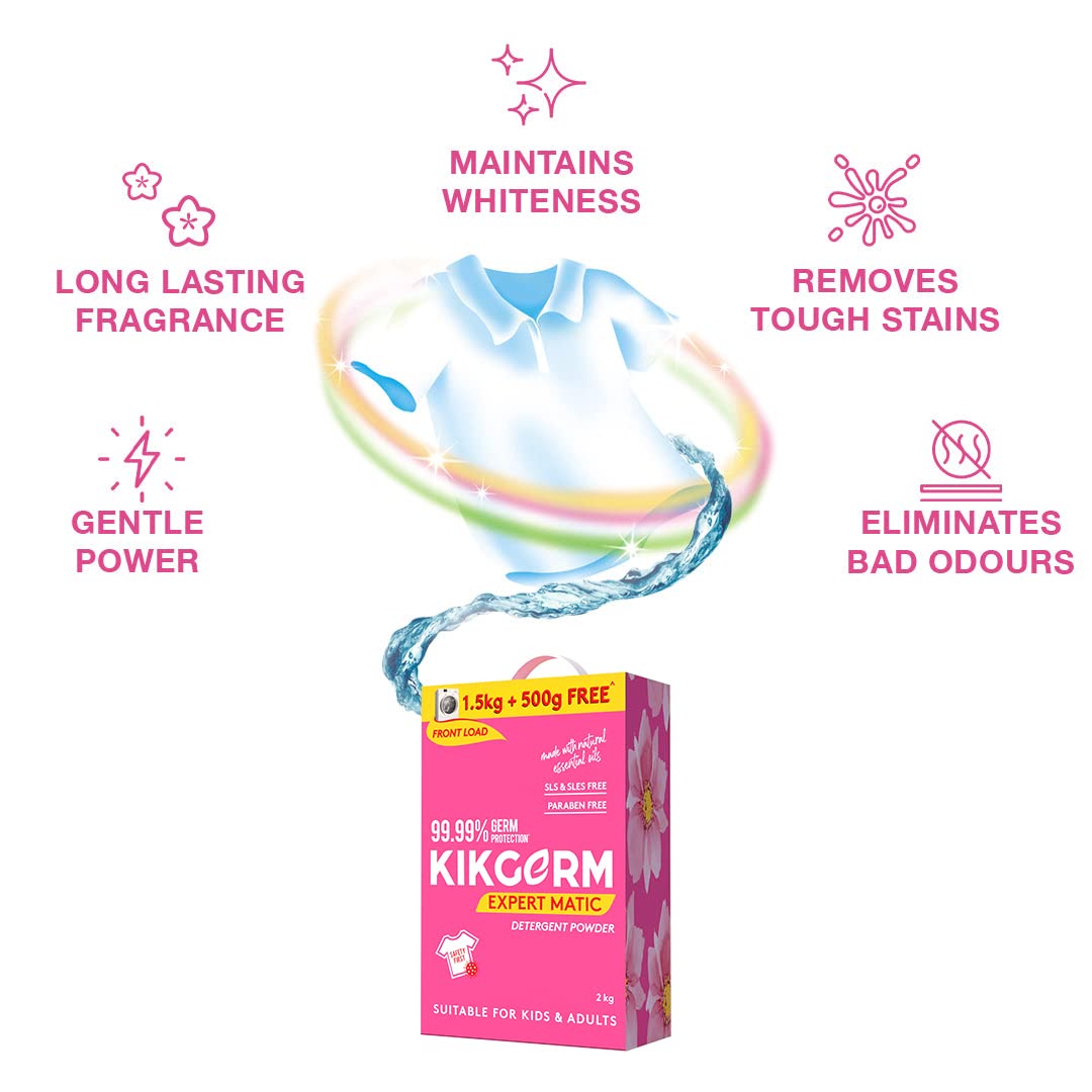 Front Load Detergent Powder | 1.5 Kg + 500 g Free