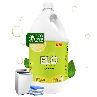 ELO Clean By KIKGERM Natural Top Load Liquid Detergent | 3 Litre