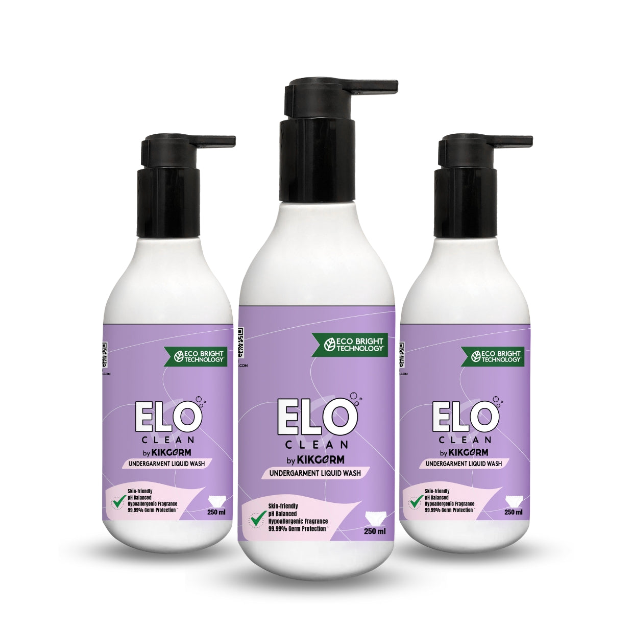 ELO Clean by KIKGERM Natural Undergarment Liquid Detergent | 250ml | 3 Pack