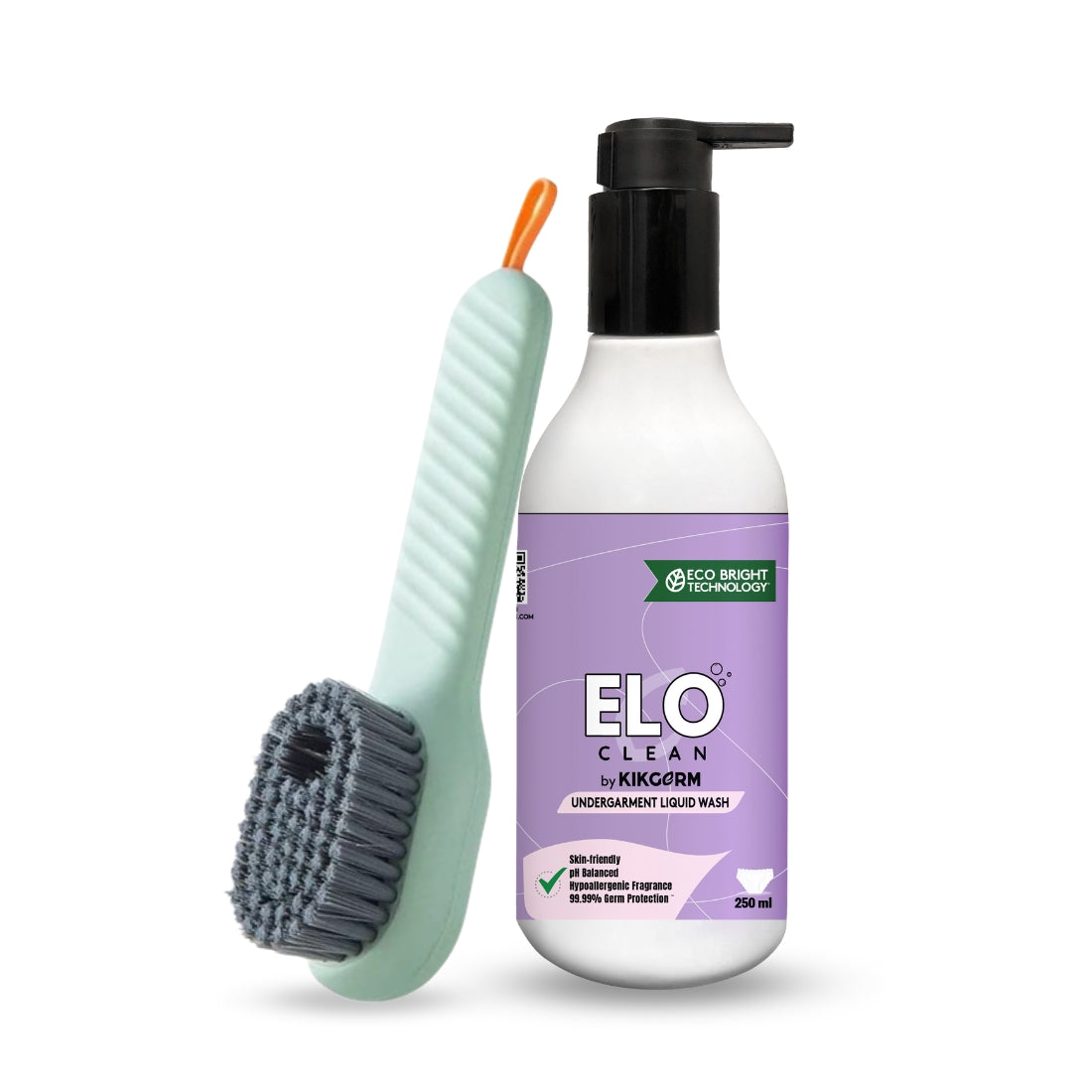 ELO Clean by KIKGERM Natural Undergarment Liquid Detergent + Brush | 250ml