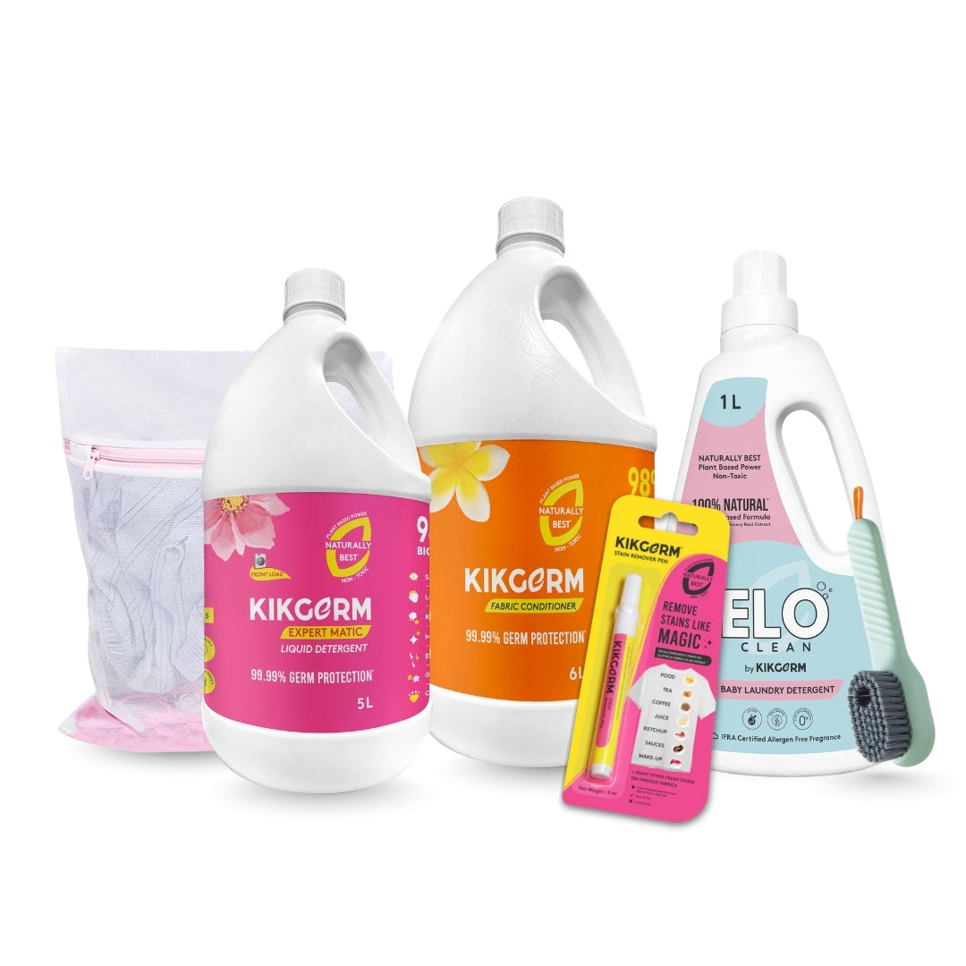 Family & Baby Bundle | Liquid, Conditioner, Brush, Mess Beg, Baby & Stain Remover Pen
